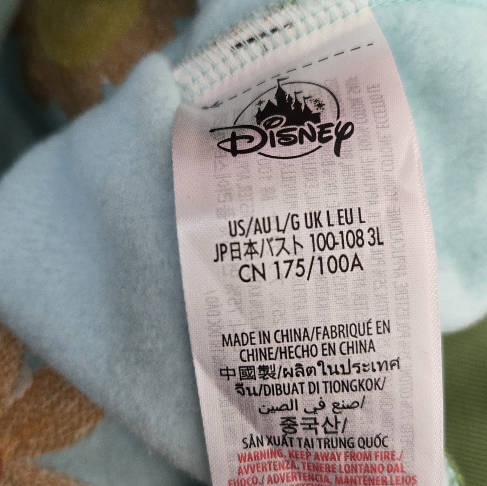 Disney Mickey Mouse Garden Collection Cropped Crewneck Sweatshirt Blue Green NWT - Picture 7 of 7